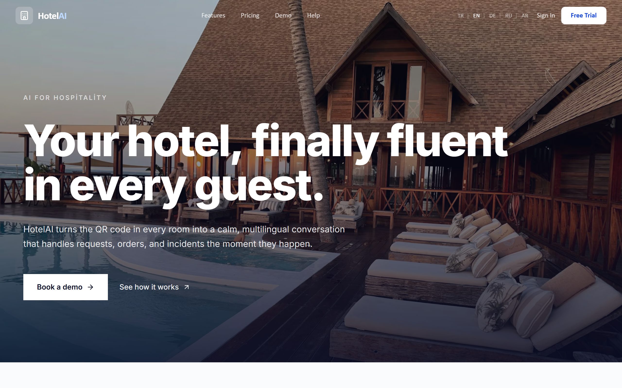 HotelAI screenshot