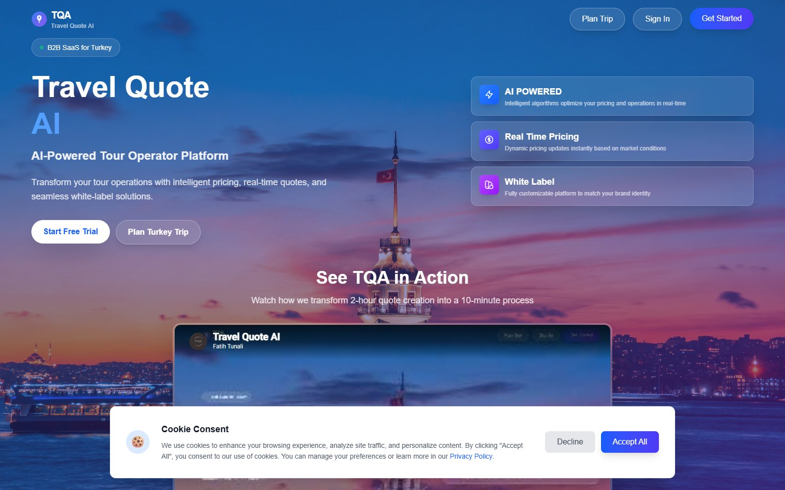 Travel Quote AI screenshot